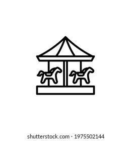 Circus Carousel icon in vector. Logotype