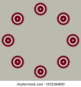 Circus Circles Pattern. Revolver circles pattern. Vector balls.