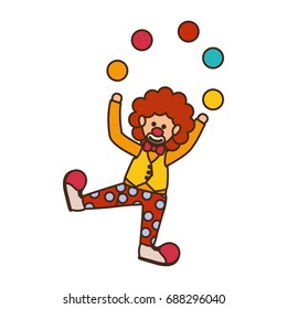 Circus clown cartoon