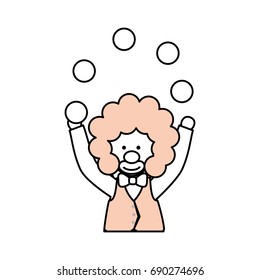 Circus clown cartoon