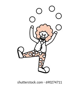 Circus clown cartoon
