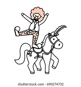 Circus clown cartoon