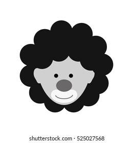 Circus clown cartoon icon vector illustration graphic design