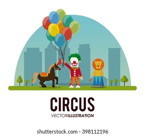 Circus clown design 