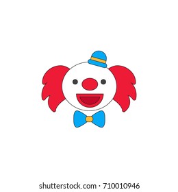 Circus clown Vector illustration