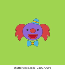 Circus clown Vector illustration