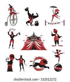 Circus. Collection of icons