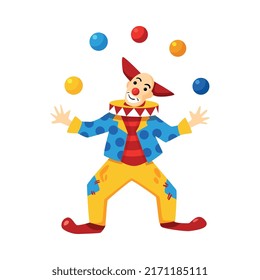 Circus-Komposition mit isoliertem Vintage-Cartoon-Stil-Bild auf unscharfem Hintergrund, Vektorgrafik
