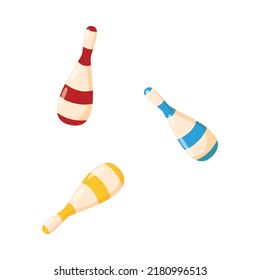 Circus composition with isolated vintage cartoon style image on blank background vector illustration