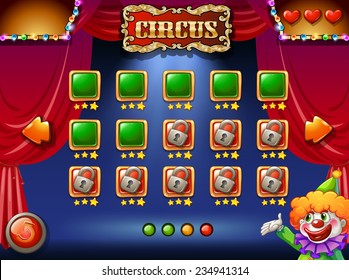 A circus computer game