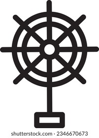Circus Coster Park Outline Symbol