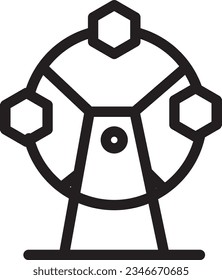 Circus Coster Park Outline Icon