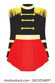 Circus costume dress. vector illustration