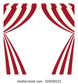 circus curtain raises icon vector illustration graphic design