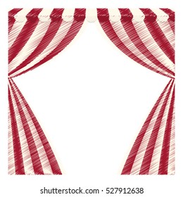 circus curtain raises icon vector illustration graphic design