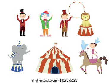 Circus cute cartoon vector illustration