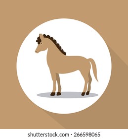 Circus design over brown background, vector illustration