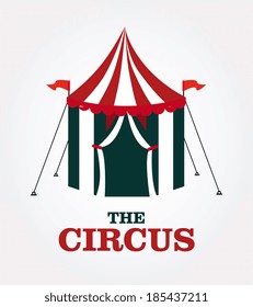 Circus design over gray background, vector illustration