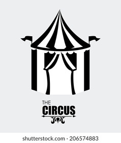 Circus design over gray background, vector illustration