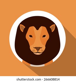 Circus design over orange background, vector illustration