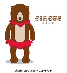 Circus design over white background, vector illustration