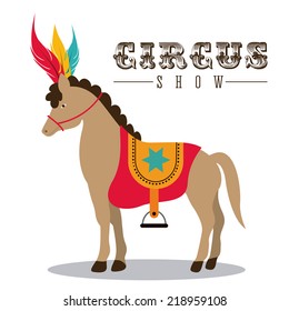 Circus design over white background, vector illustration