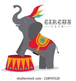 Circus design over white background, vector illustration