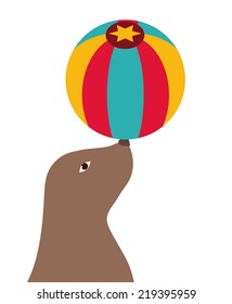 Circus design over white background, vector illustration