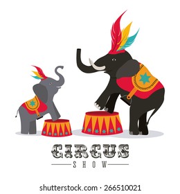 Circus design over white background, vector illustration
