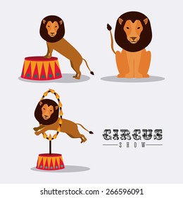 Circus design over white background, vector illustration