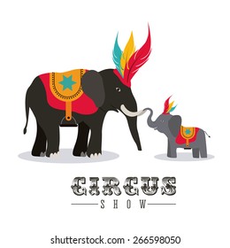 Circus design over white background, vector illustration