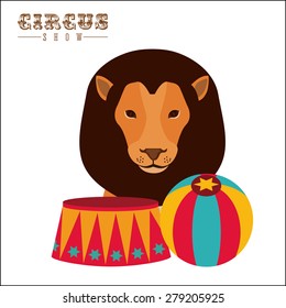 Circus design over white background, vector illustration