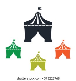 Circus dome icon