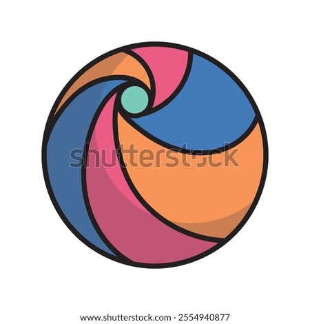 Circus Doodle Illustration - Huge Ball
