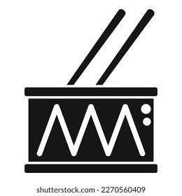 Circus drum icon simple vector. Music instrument. Acoustic jazz