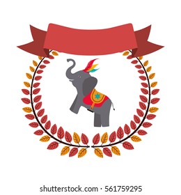 Circus elephant cartoon