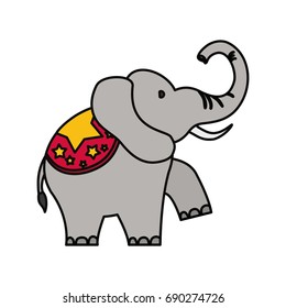 Circus elephant cartoon