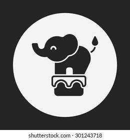 circus elephant icon