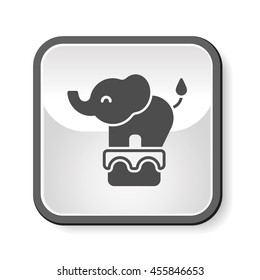 circus elephant icon
