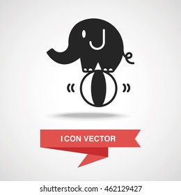 circus elephant icon