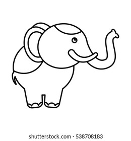 circus elephant isolated icon vector illustration design