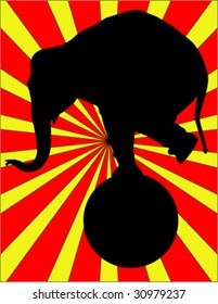 A circus elephant on a sphere 2