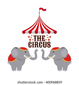 circus elephant show design 