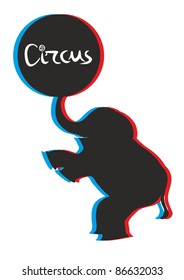 Circus elephant symbol