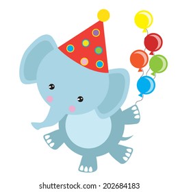 Circus elephant vector illustration