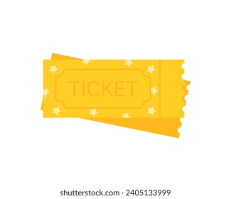 Circus entry access tickets. Amusement park abonnement, circus show performance cartoon vector illustration