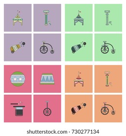 Circus equipment Icons