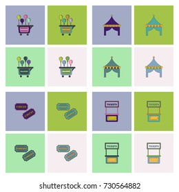 Circus equipment Icons