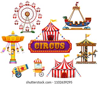 A Circus and Festival Element illustration