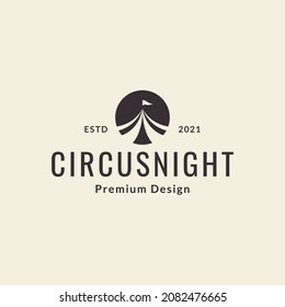 circus festival logo template vector icon symbol illustration design